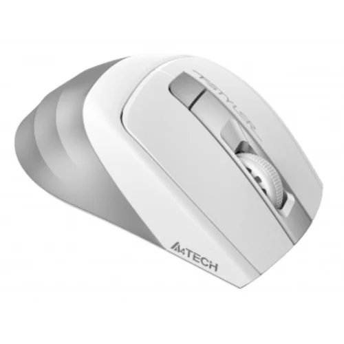 Мышь A4Tech Fstyler FG35 серебристый/белый оптическая (2000dpi) беспроводная USB (6but)